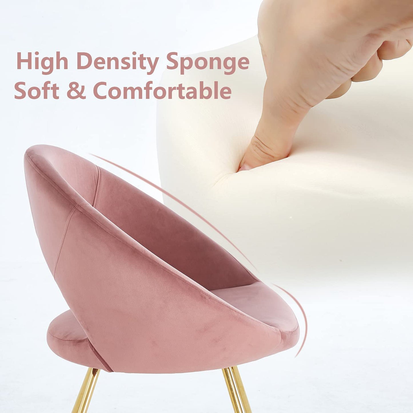 Modern Accent Velvet Chair (Set of 2) Home Essentials