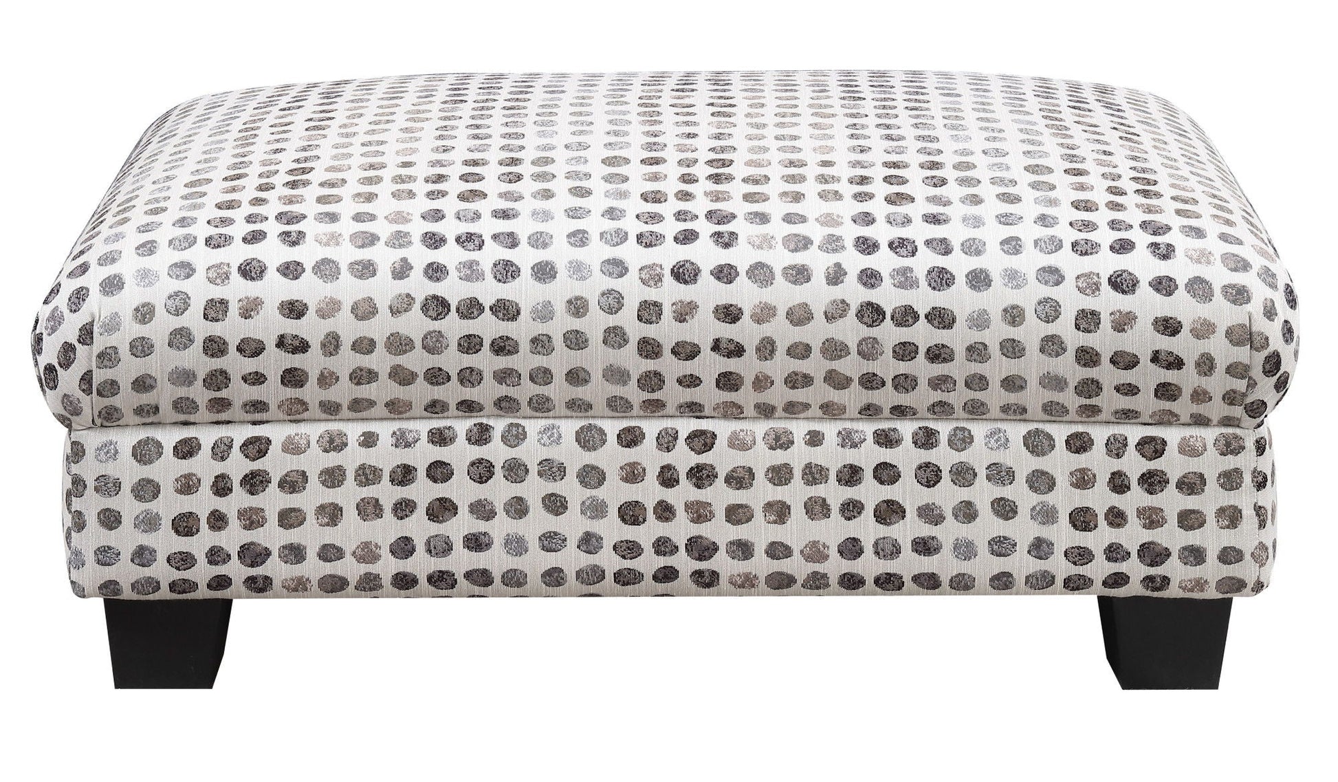 Andie - Ottoman - Ink Dot Emerald Home