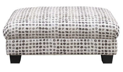 Andie - Ottoman - Ink Dot Emerald Home