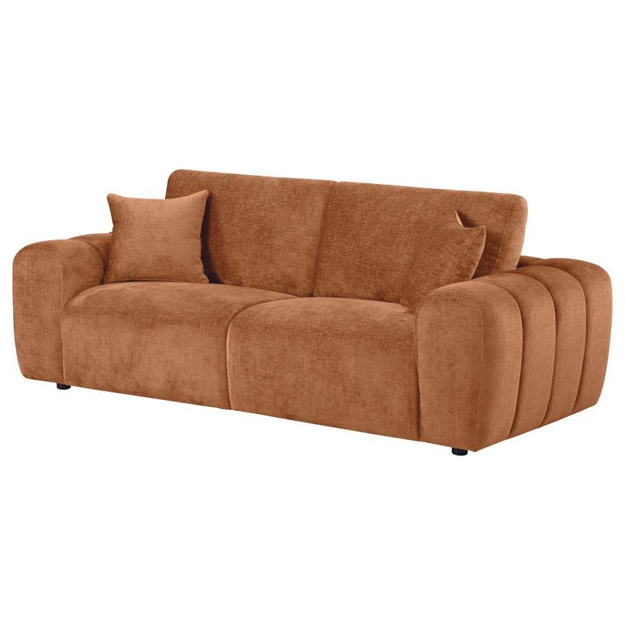 Burnett - Chenille Upholstered Wide Arm Sofa Coaster Fine Furniture