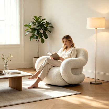 Swivel Chair - Light Gray Home Essentials
