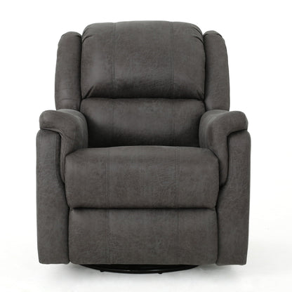 Contemporary Glider Recliner With Swivel Function Noble House