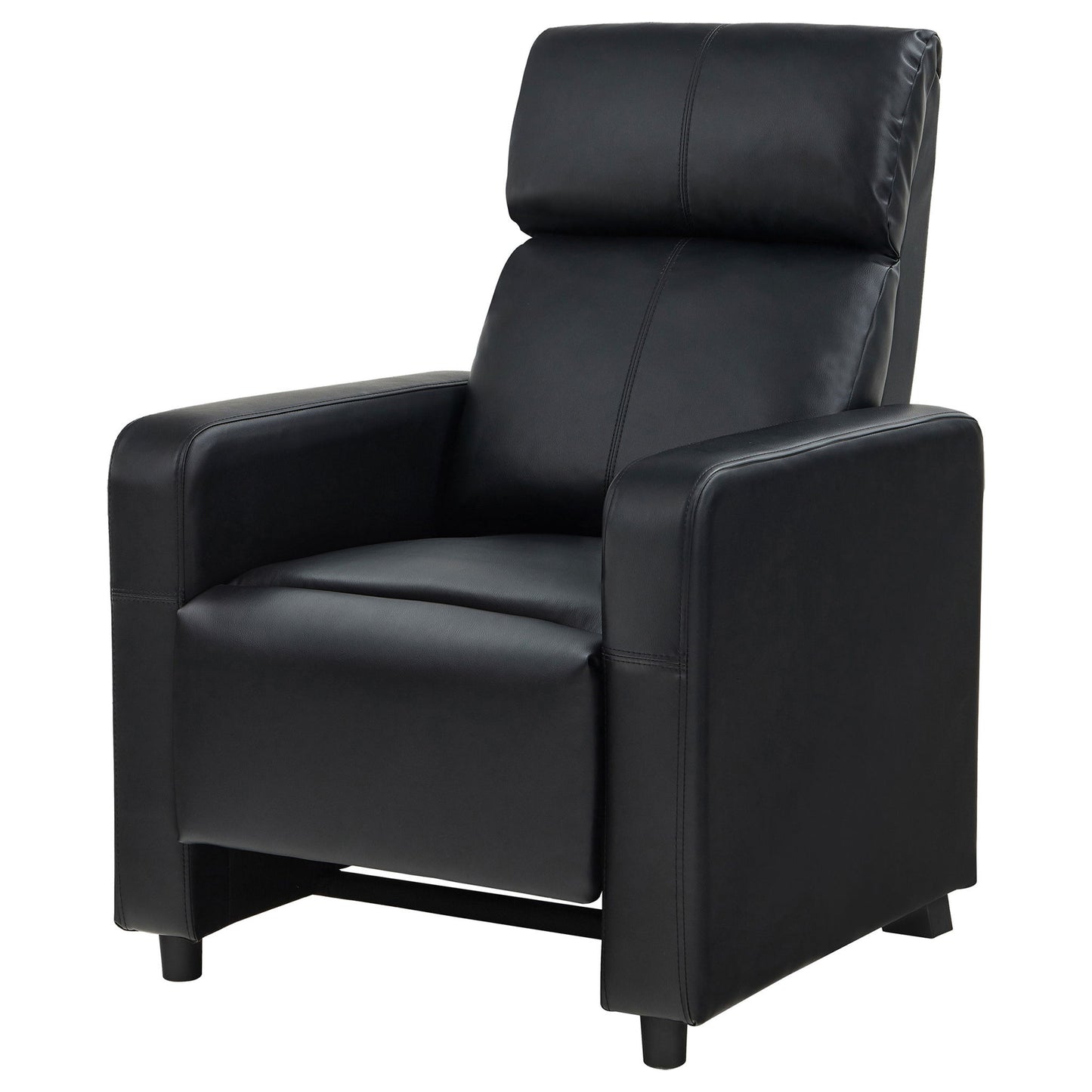 Push Back Recliner - Black Furniture Max