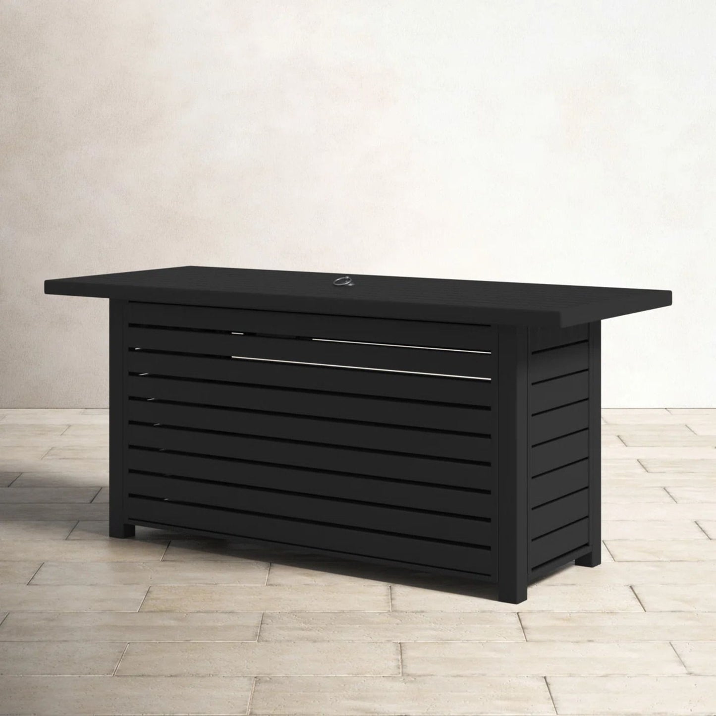 Propane / Gas Outdoor Fire Pit Table With Lid LSI Patio Furniture