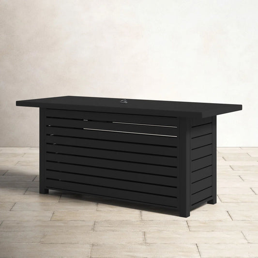 Propane / Gas Outdoor Fire Pit Table With Lid LSI Patio Furniture
