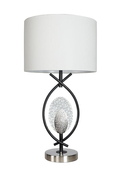 Table Lamp - Black and White Crown Mark