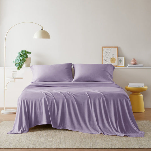 Twin Long All Season Sheet Set - Purple Intelligent Design