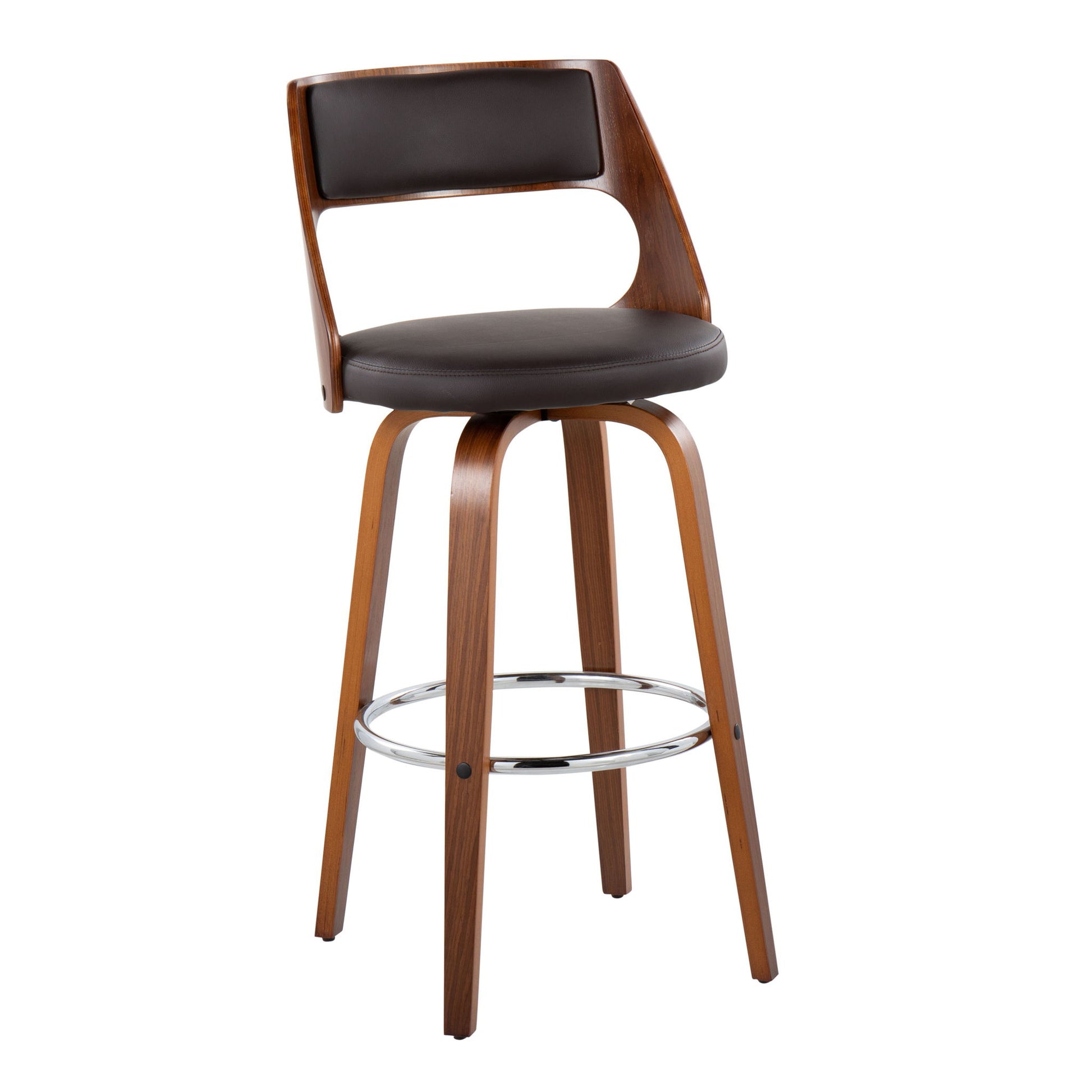 Cecina - Mid-Century Modern Barstool With Swivel (Set of 2) Lumi Source