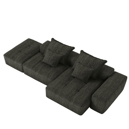 Modern Oversized Diy Combination Modular Sectional Sofa With Pillows Home Essentials