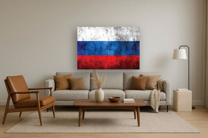 Weathered Tricolor - 40" x 60" Framed Wall Art