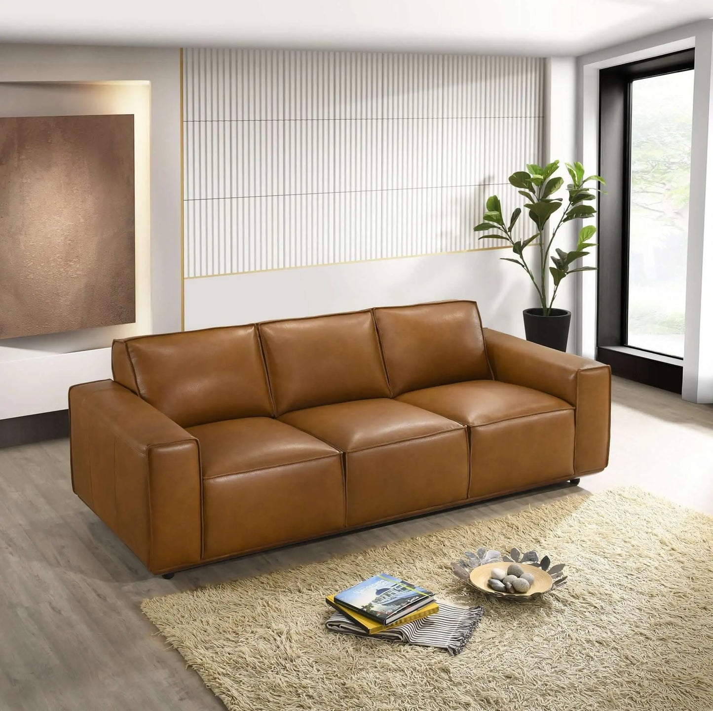 Hanky - Sofa - Brown / Tan Ashcroft Furniture