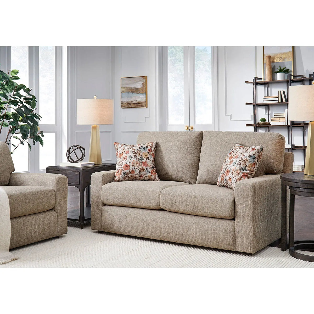 Dovely Customizable Stationary Loveseat Best Home Furnishings