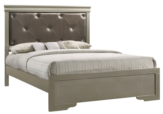Chic Elegantly Designed Transitional Bed Glory Furniture