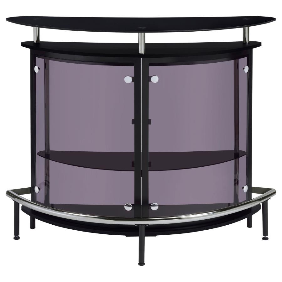 Amarillo - Freestanding Glass Top Home Bar Wine Cabinet CoasterEssence