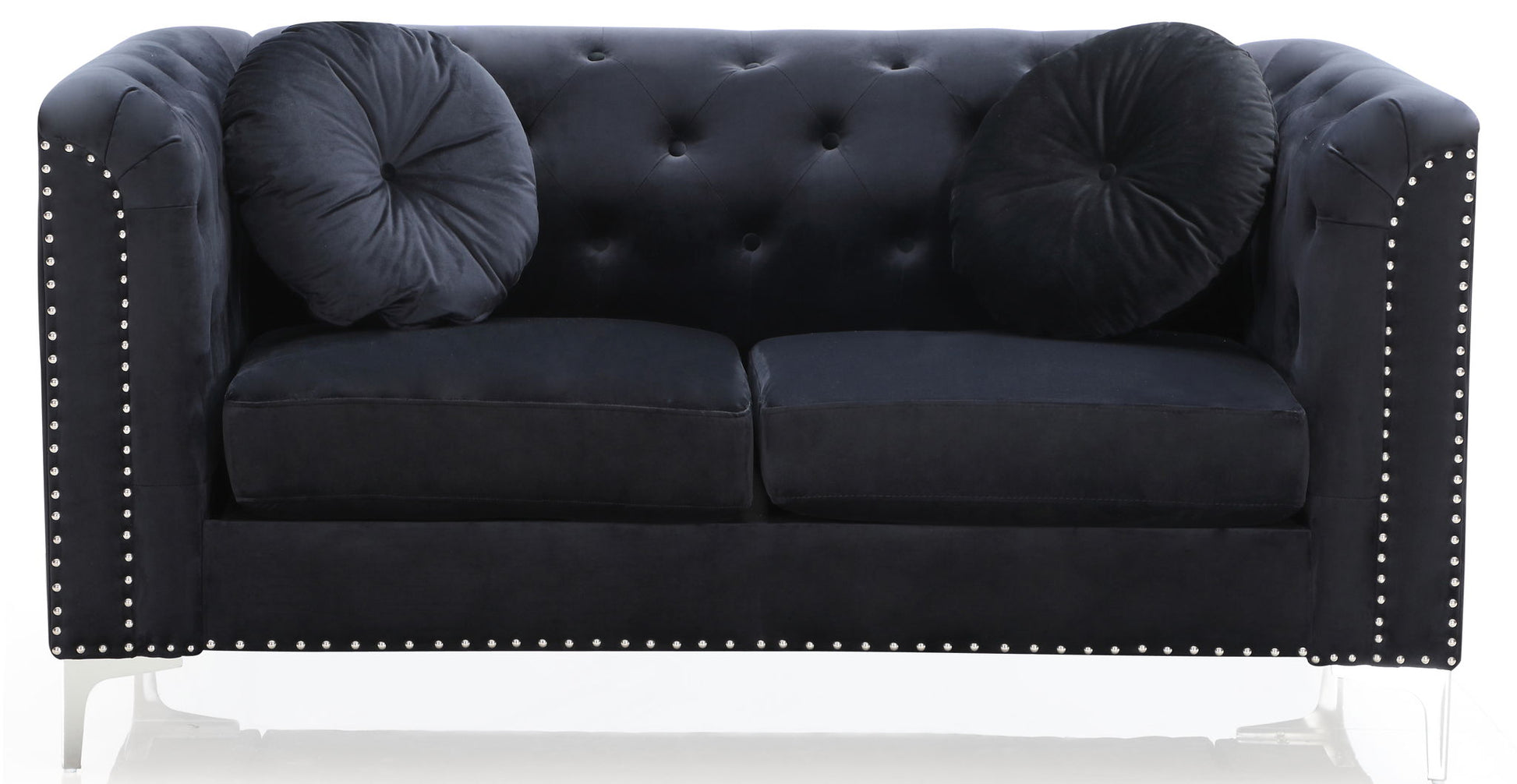 Stylish Sloped Arm Loveseat Glory Furniture