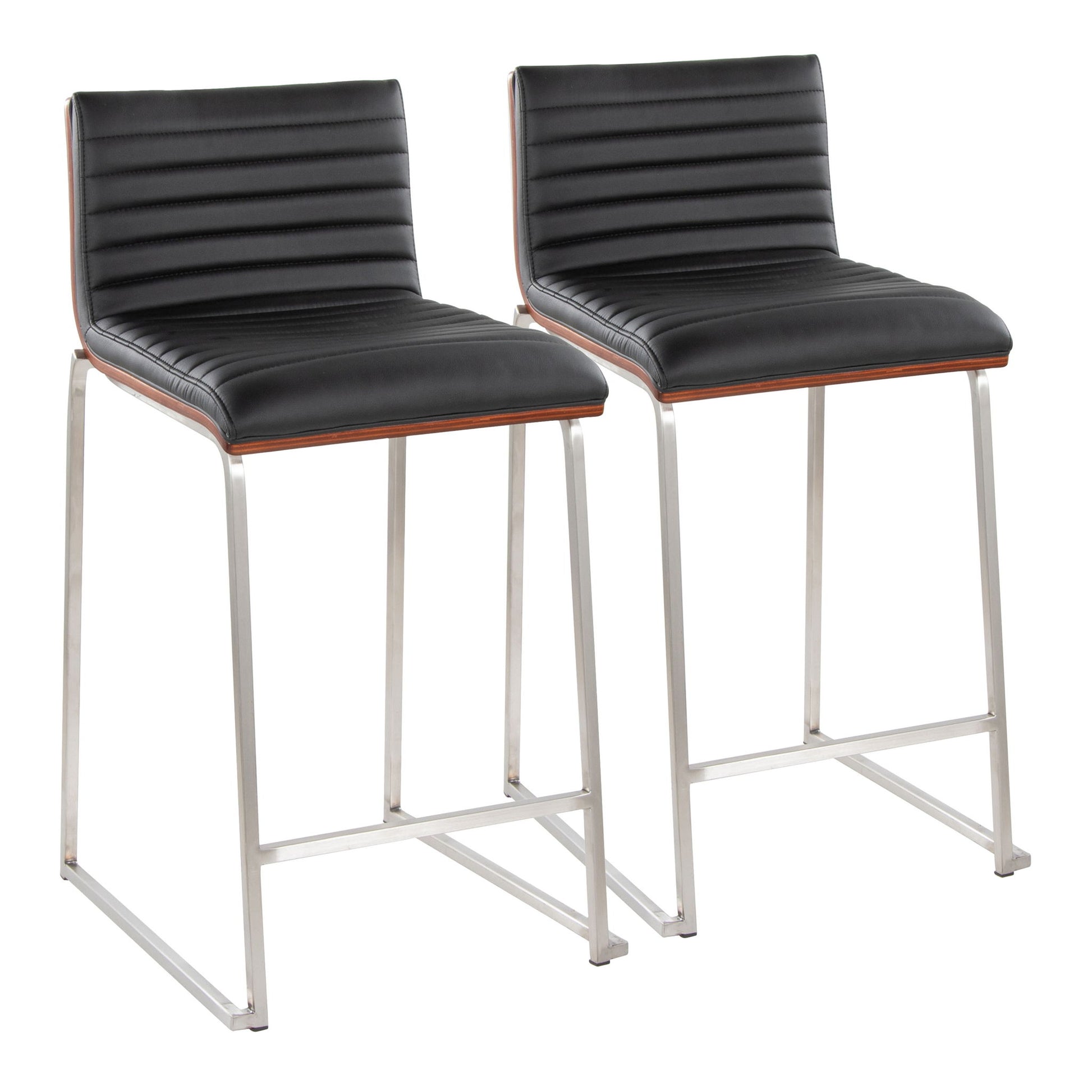 Mason Mara - Contemporary Fixed Height Counter Stool (Set of 2) Lumi Source