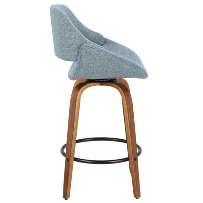 Fabrico - Mid Century Inviting Design Modern Counter Stool Lumi Source