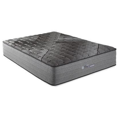Starrett Black - 14" Euro Top Hybrid Mattress With Copper Gel And Silver Infused Foam - Sleek Black - Twin - Black Furniture Max