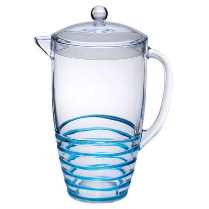 Swirl Unbreakable Plastic Water Pitcher With Lid And Spout Daily Nest