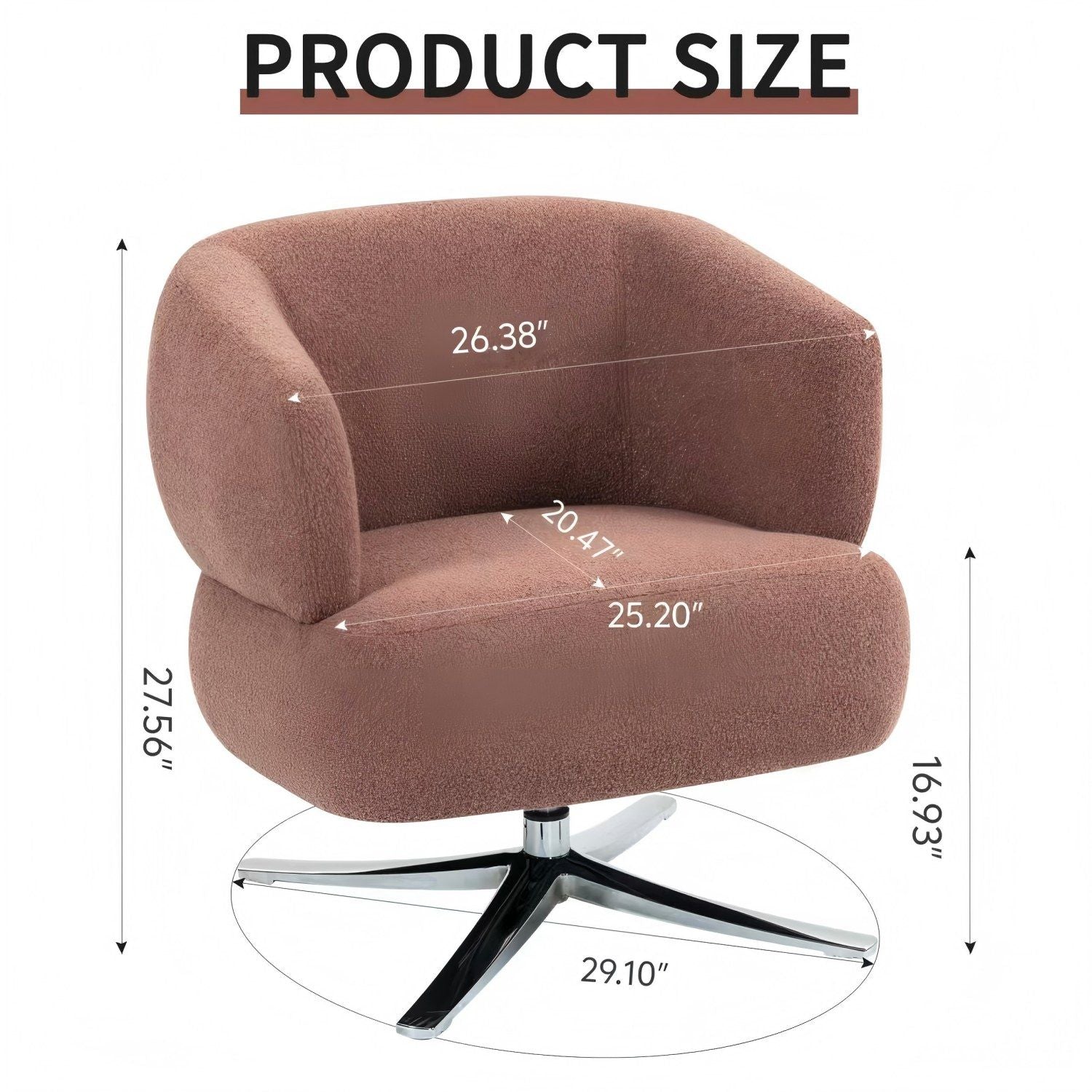 Cuddle Style Leisure Swivel Sofa Chair Home Essentials