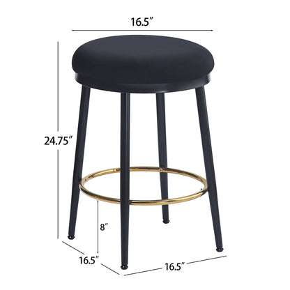 Stylish Design Counter Stools (Set of 2) Noble House