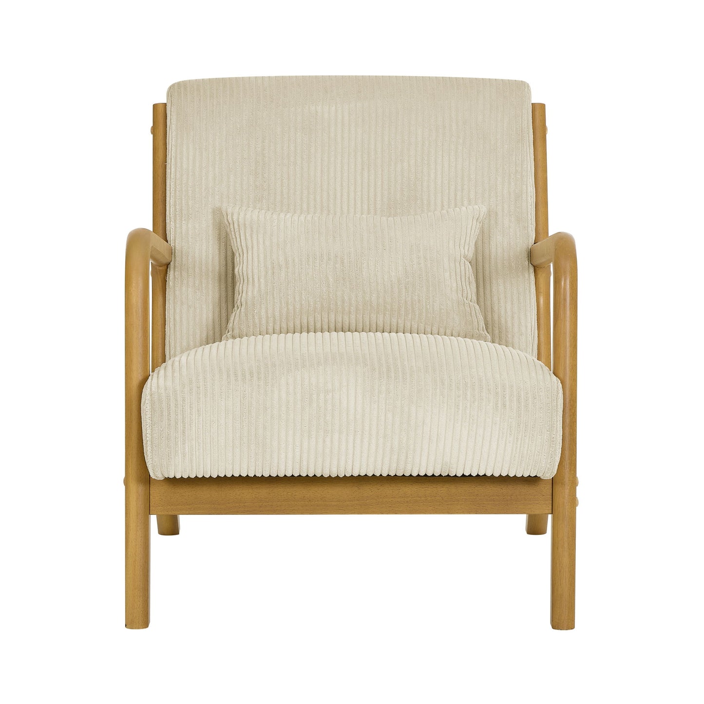 Upholstered Armchair With Back Support Pillow Home Essentials