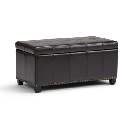 Amelia - Transitional Storage Ottoman Bench Simpli-Home
