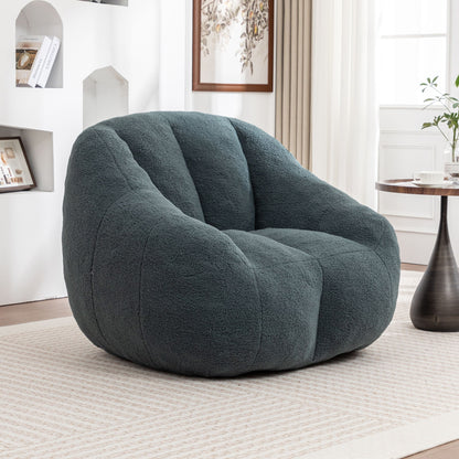 Comfy Bean Bag Chair With Memory Foam Filler, Tufted Soft Home Essentials