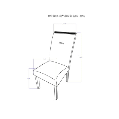 Ariya - Stylish Design Dining Chair Global Furniture USA
