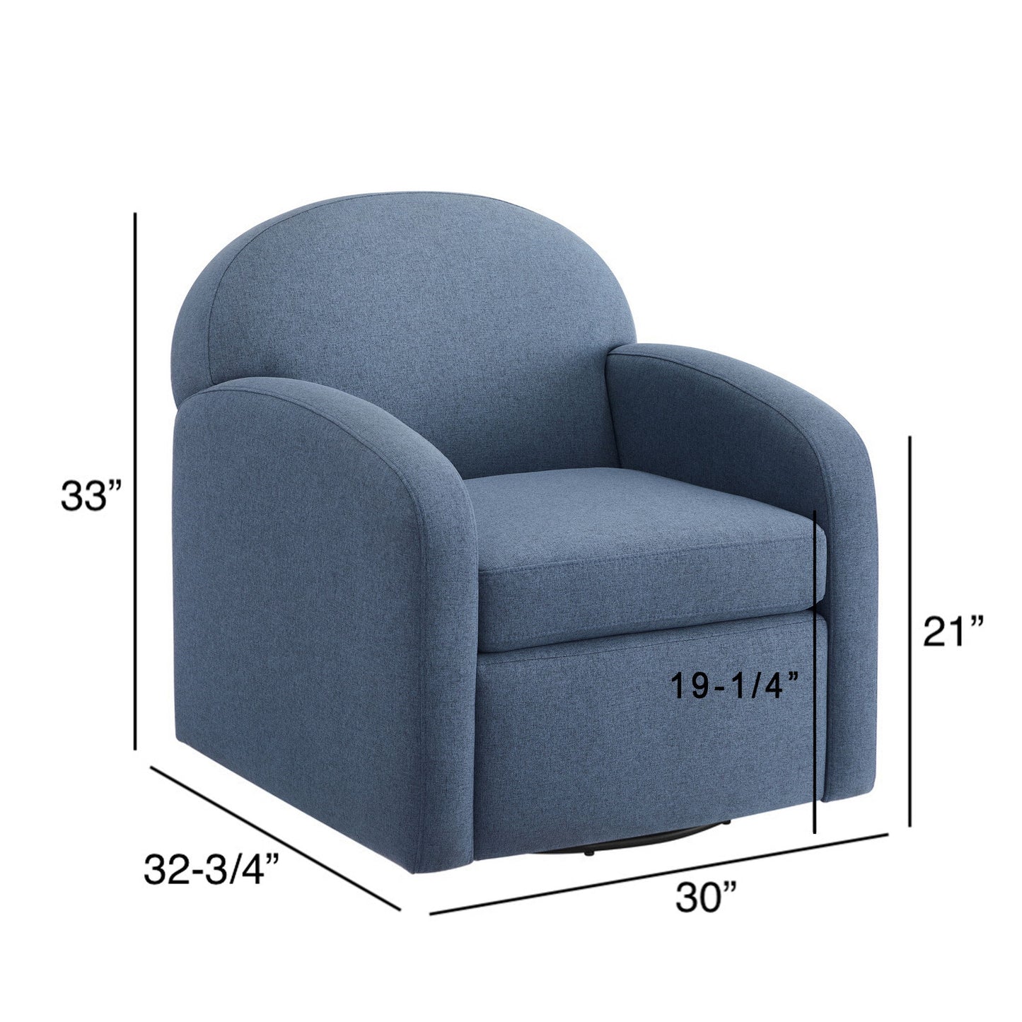 Eddie - Modern Swivel Chair With 360 Degree Functionality Ridgecrest Home
