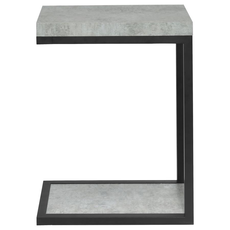 Beck - Engineered Wood C-Shape Sofa Side Table CoasterEveryday