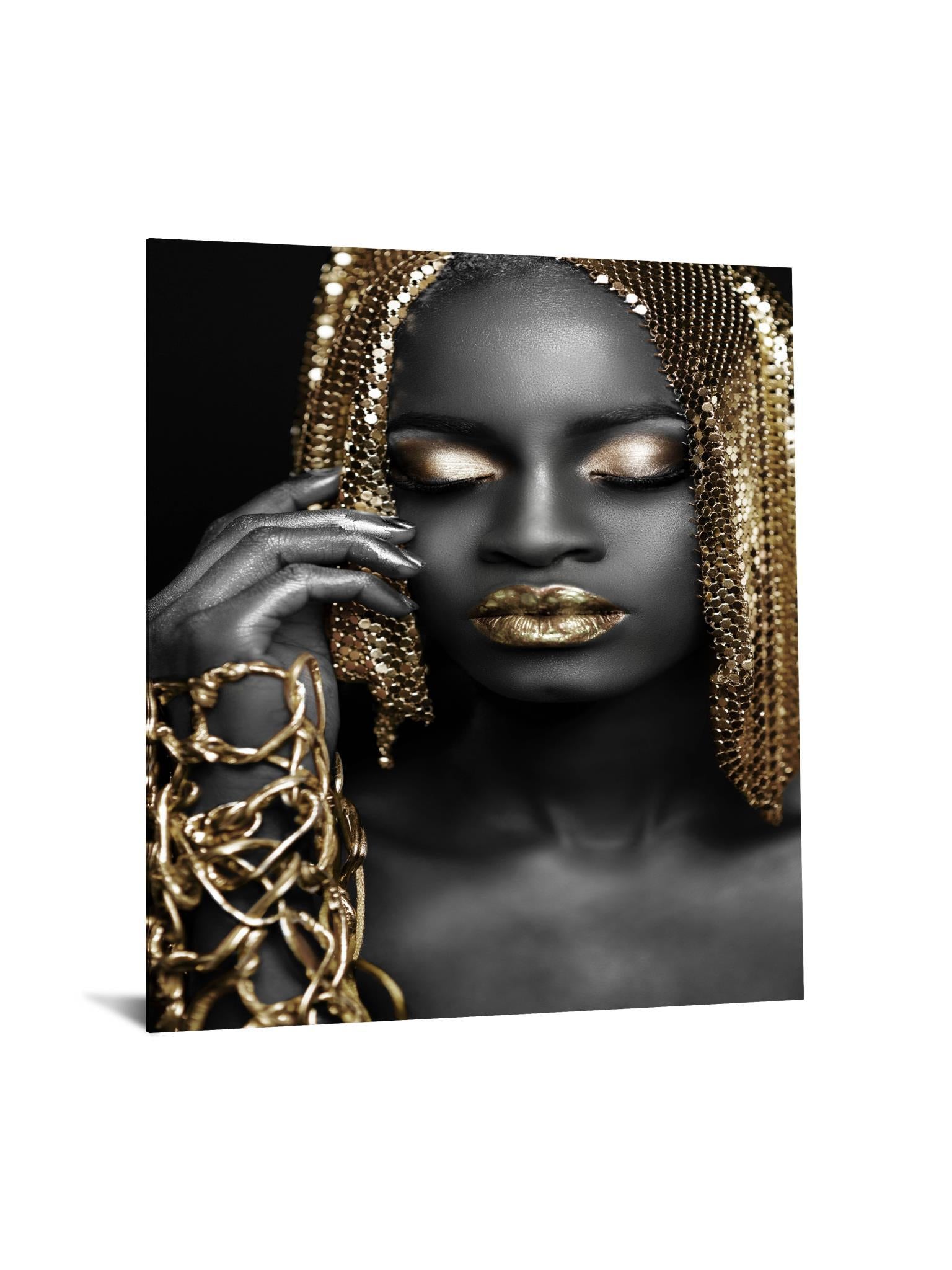 Floating Tempered Glass With Foil All In Gold - Dark Gray - Snoozhouse
