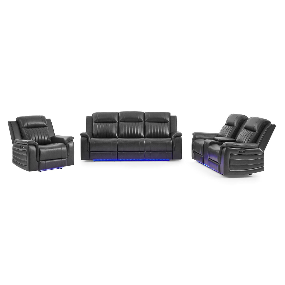 Ian - Set With Power Reclining Global Furniture USA