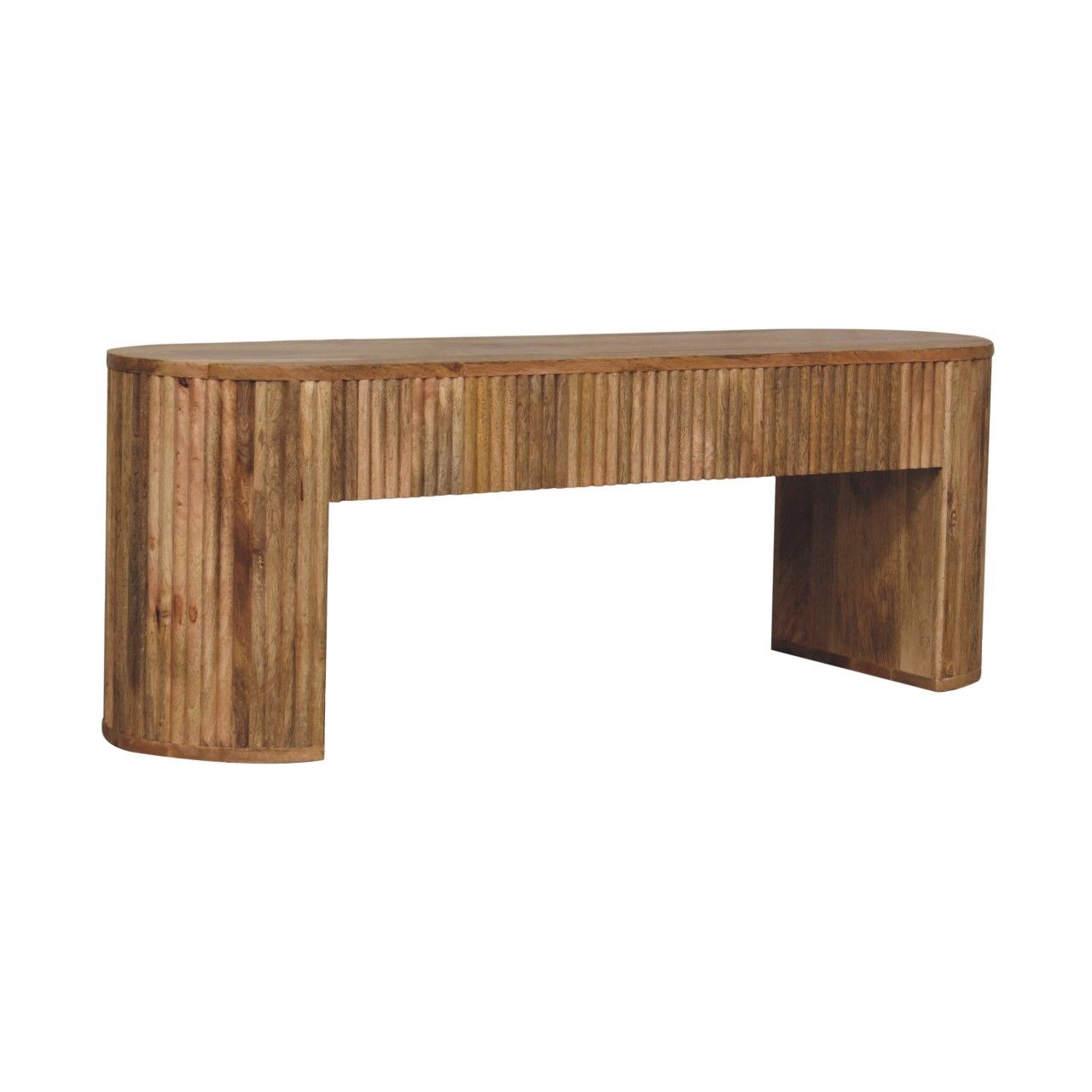 Soba - Straight Media Unit - Oak Artisan Furniture