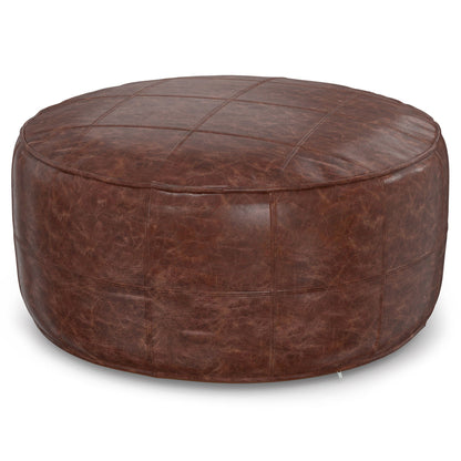 Connor - Handcrafted Round Pouf Simpli-Home