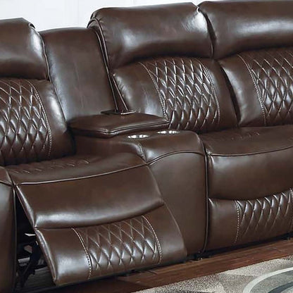 Power Motion Reclining Sectional Set With Console Home Essentials