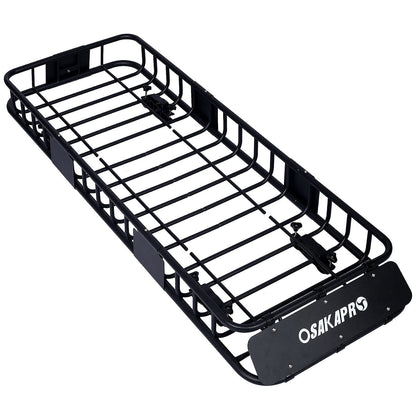 Motoring Rooftop Cargo Carrier Basket Steel, Universal Fit Roof Rack Daily Nest