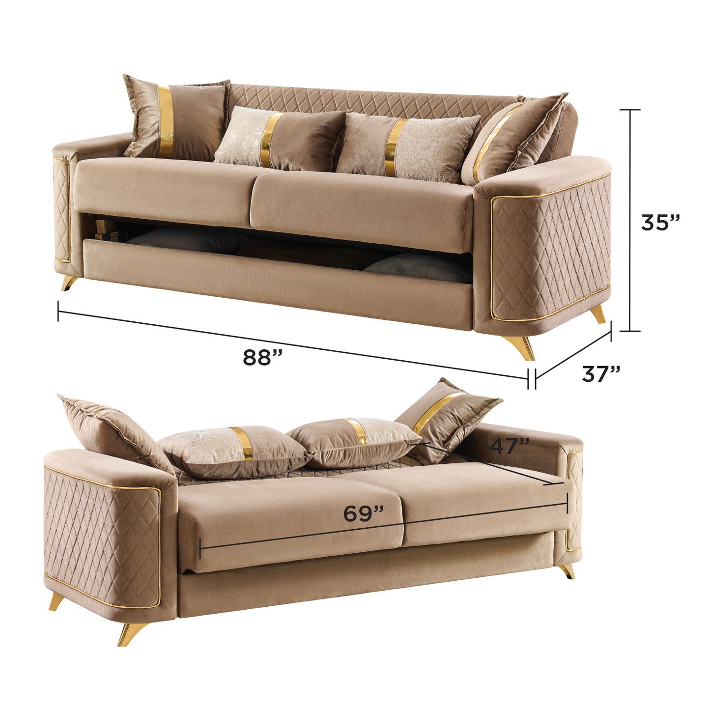 Lisa - Sofa Matrix Furniture Group