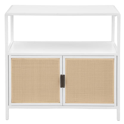 Amherst - 2-Door Radio Weave Cane Metal Accent Cabinet Coaster Fine Furniture