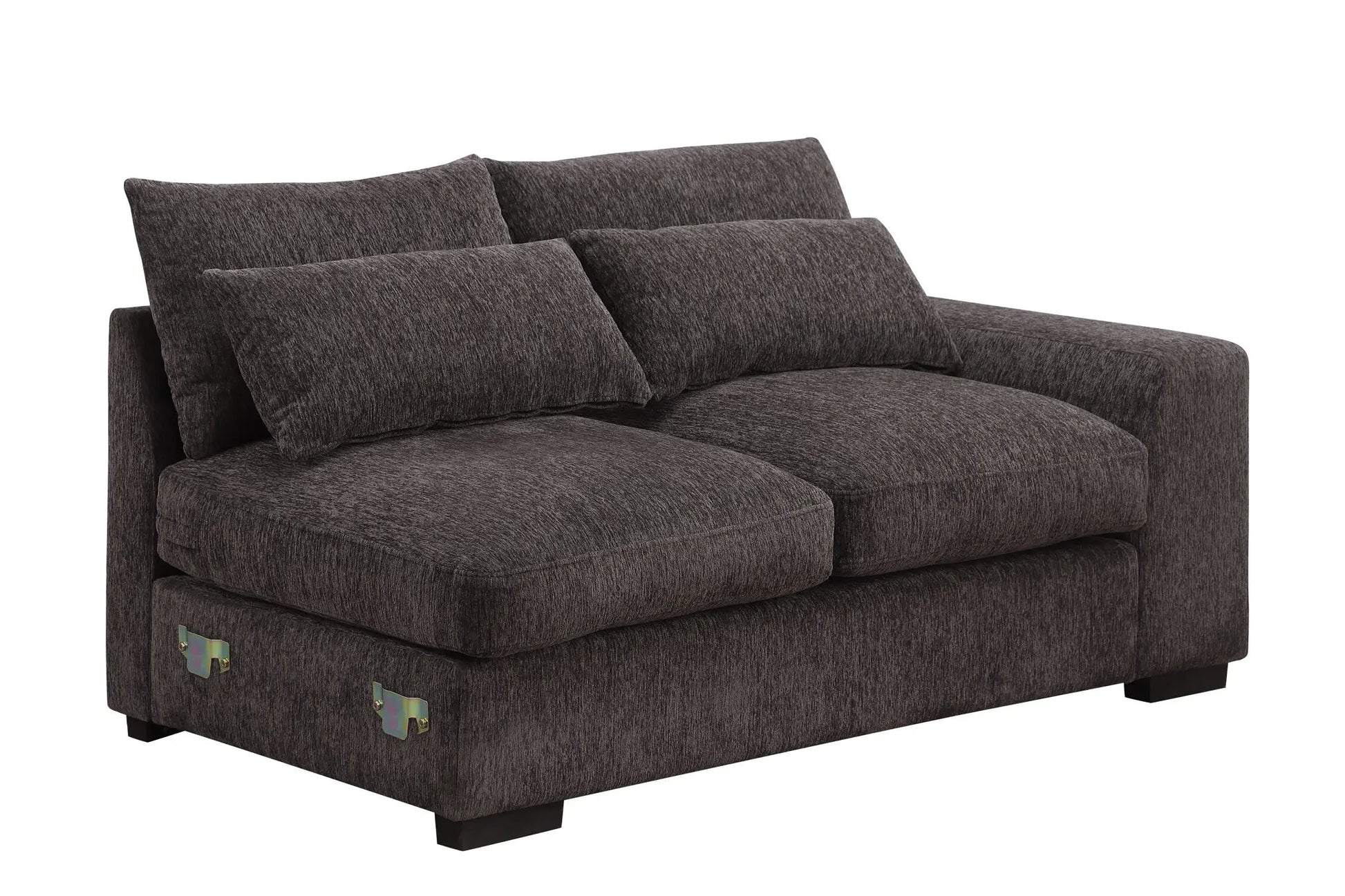 Nyeisha - Piece Upholstered Sofa & Chaise - Coffee Urban Retreats