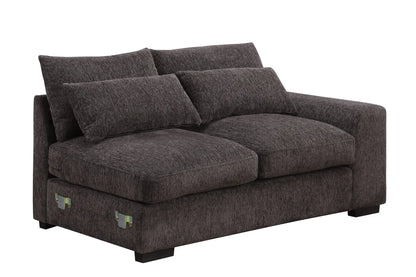 Nyeisha - Piece Upholstered Sofa & Chaise - Coffee Urban Retreats