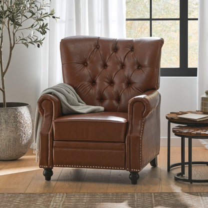 Welch - Contemporary Tufted Pushback Recliner Noble House