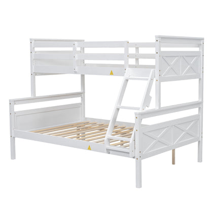 Bunk Bed With Ladder And Safety Guardrail Hearth and Haven