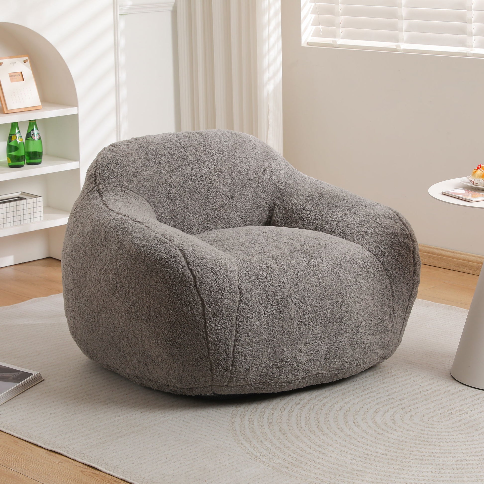 Giant Bean Bag Chair, Spacious Memory Foam With Armrests Home Essentials