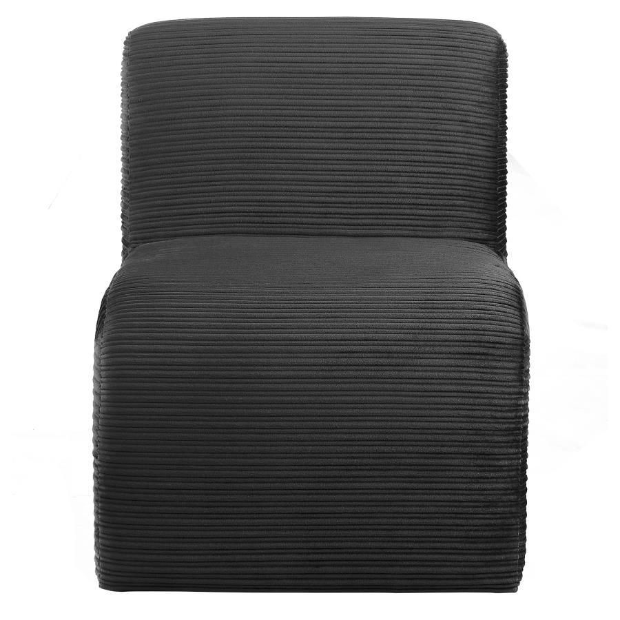 Drayton - Upholstered Curved Armless Accent Chair Coaster Fine Furniture