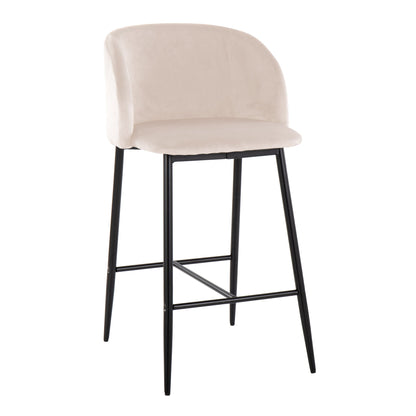 Fran - Contemporary Fixed Height Counter Stool (Set of 2) Lumi Source