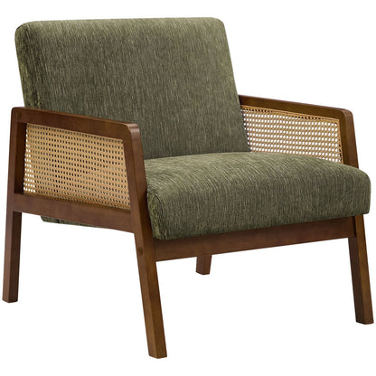 Accent Chair, Upholstered Seating For Living Room Or Bedroom - Green 8th Street