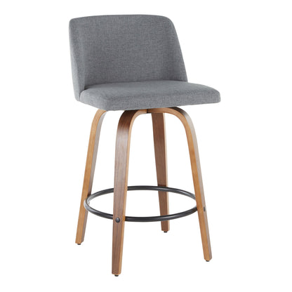 Toriano - Mid Century Modern, Counter Stool (Set of 2) Lumi Source