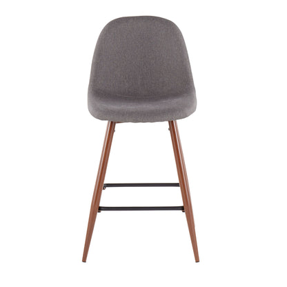 Pebble - Mid Century Modern Counter Stool (Set of 2) Lumi Source