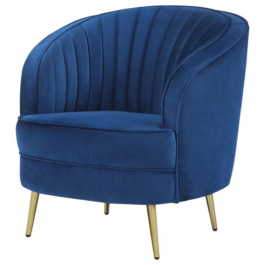 Sophia - Upholstered Channel Tufted Barrel Accent Chair CoasterEssence